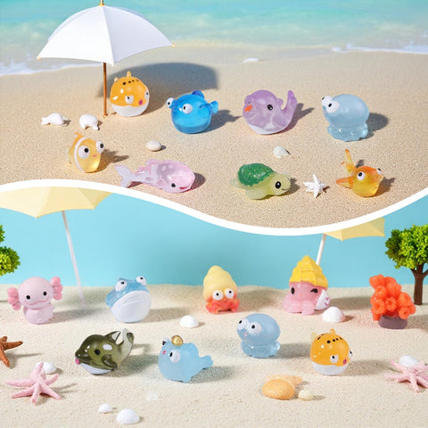 Prudiut ocean resin animal collection for crafts and party decor