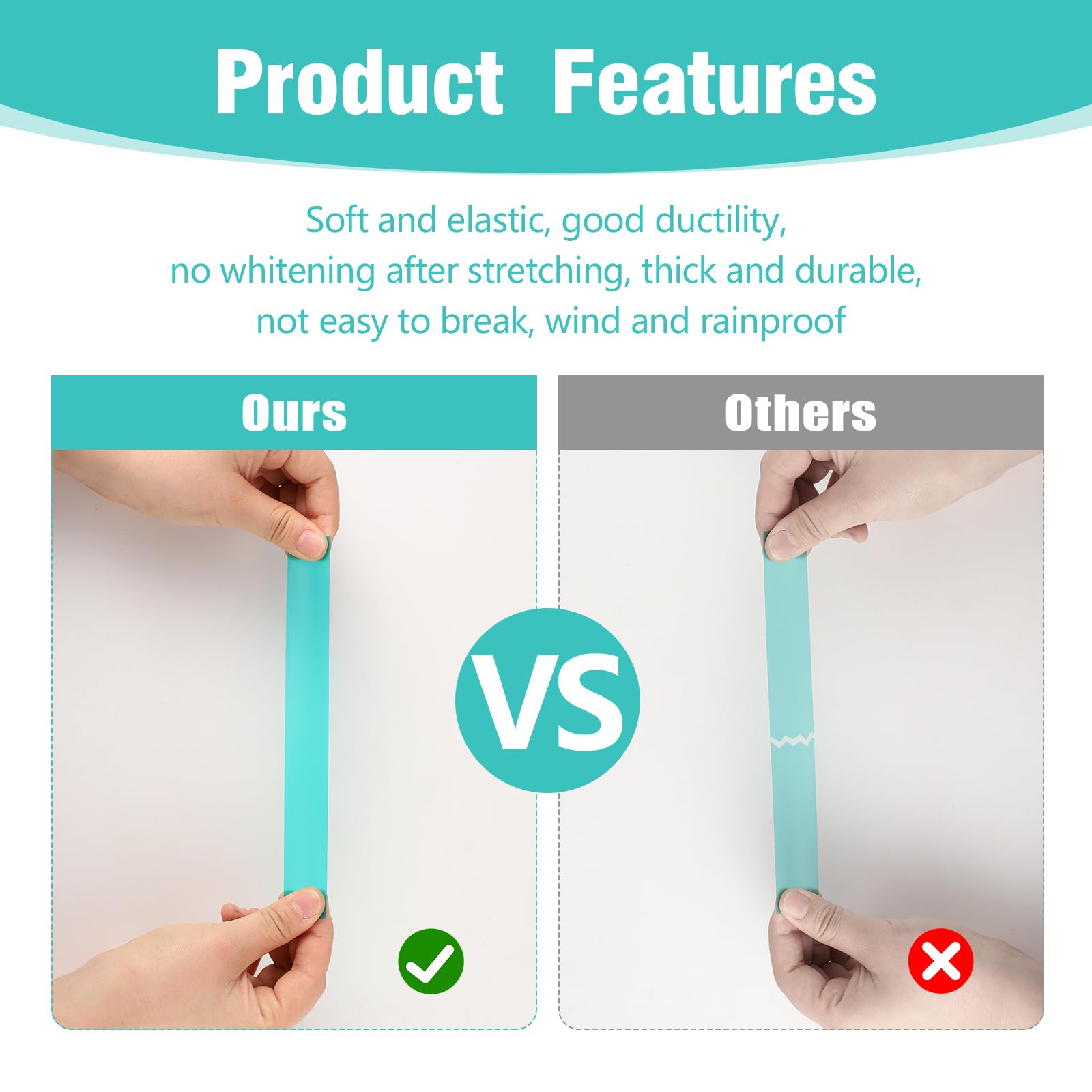 Prudiut soft elastic vinyl tape for gentle stems