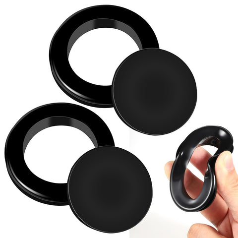 Prudiut umbrella hole ring plug on glass table for stability.