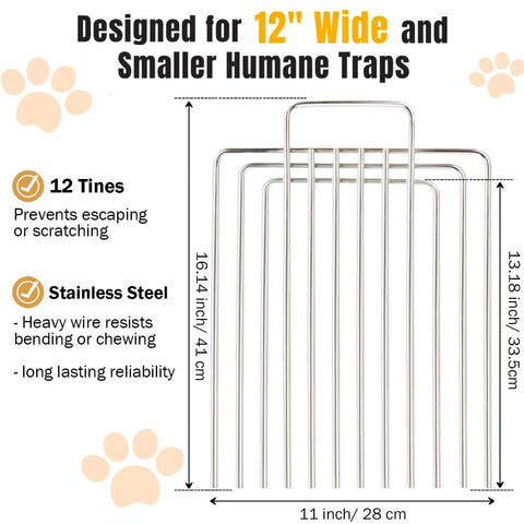 Top handle design on PrudoPex divider enables smooth placement inside cages.