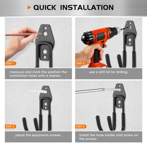 Pruite easy-install wall mount kit with screws and plugs