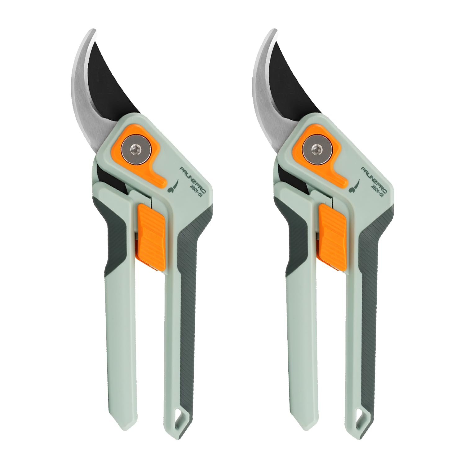 PrunePro 8-inch pruning shears blade close-up showing a sharp edge for precise cuts