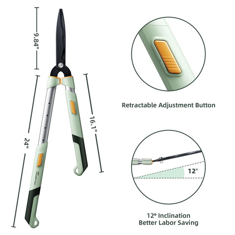PrunePro aluminum handles with soft grip offer comfortable, controlled pruning.