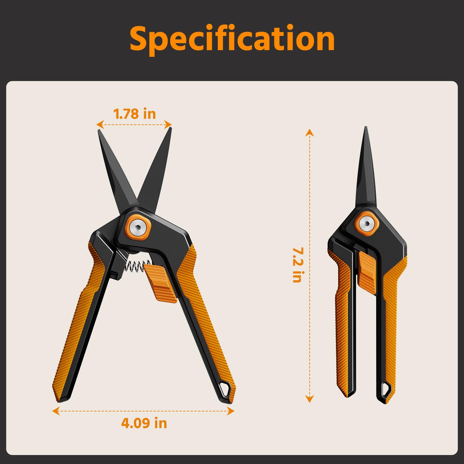 PrunePro ergonomic spring-assisted clippers reducing hand fatigue.