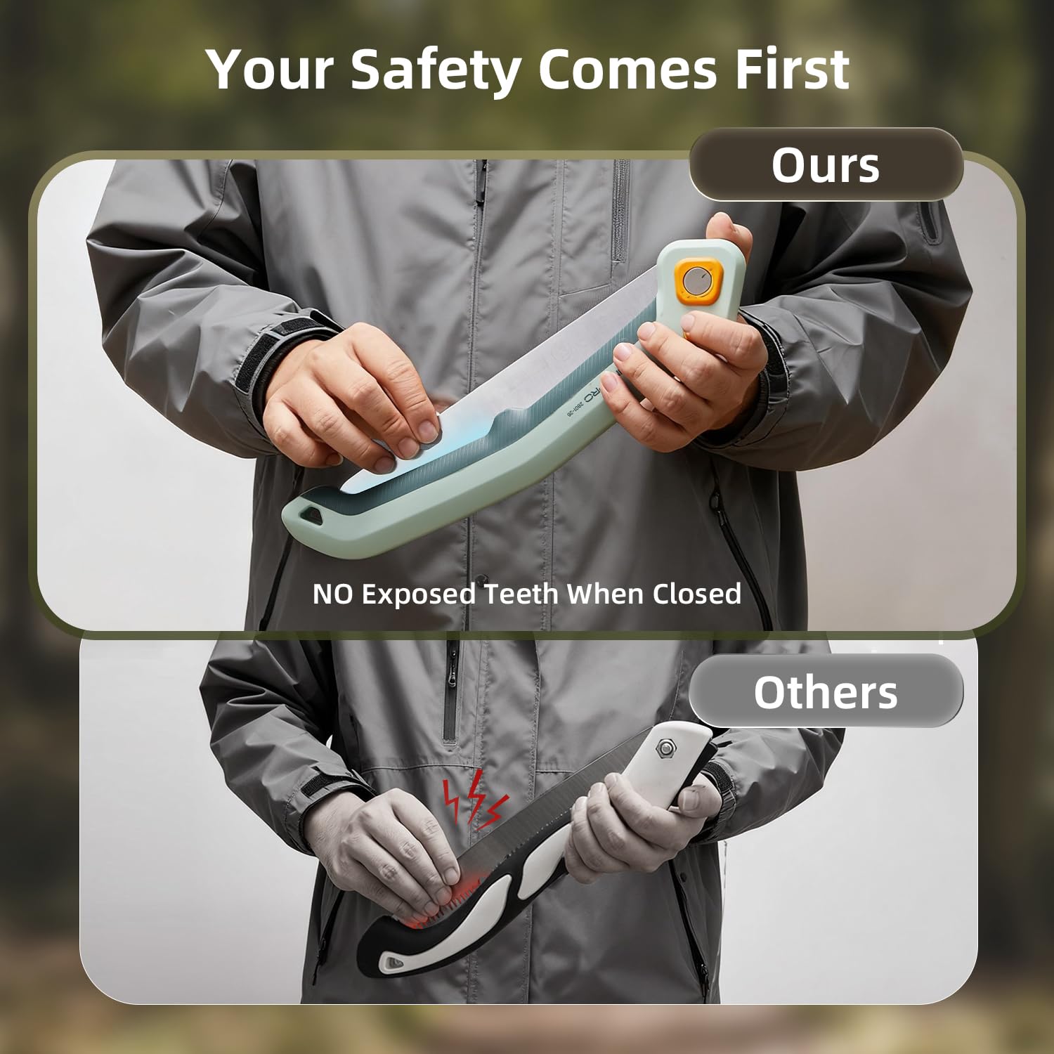 Chrome-plated finish offers corrosion resistance for outdoor yard work.