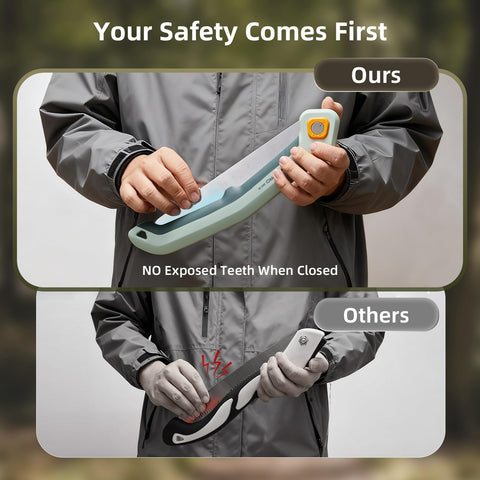 Chrome-plated finish offers corrosion resistance for outdoor yard work.