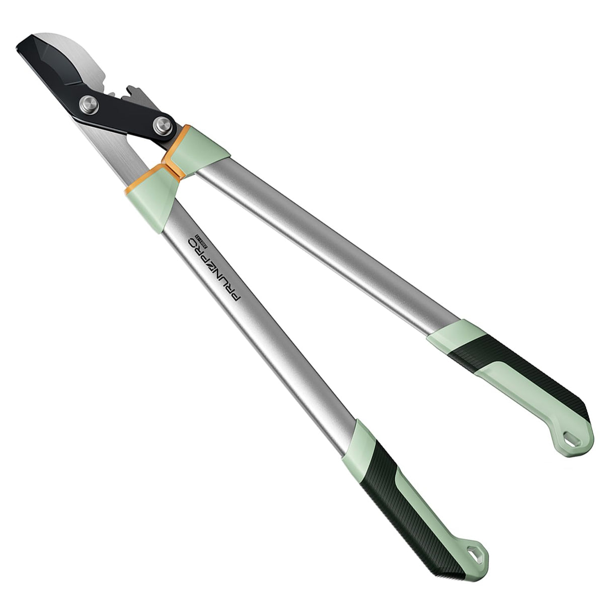 PrunePro loppers with sharp steel blade ready for precise pruning.