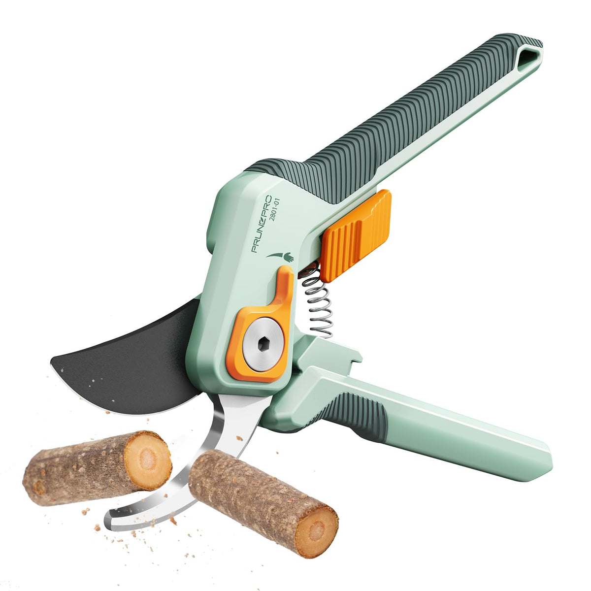 PrunePro pruning shears blade close-up showing sharp German steel for clean cuts