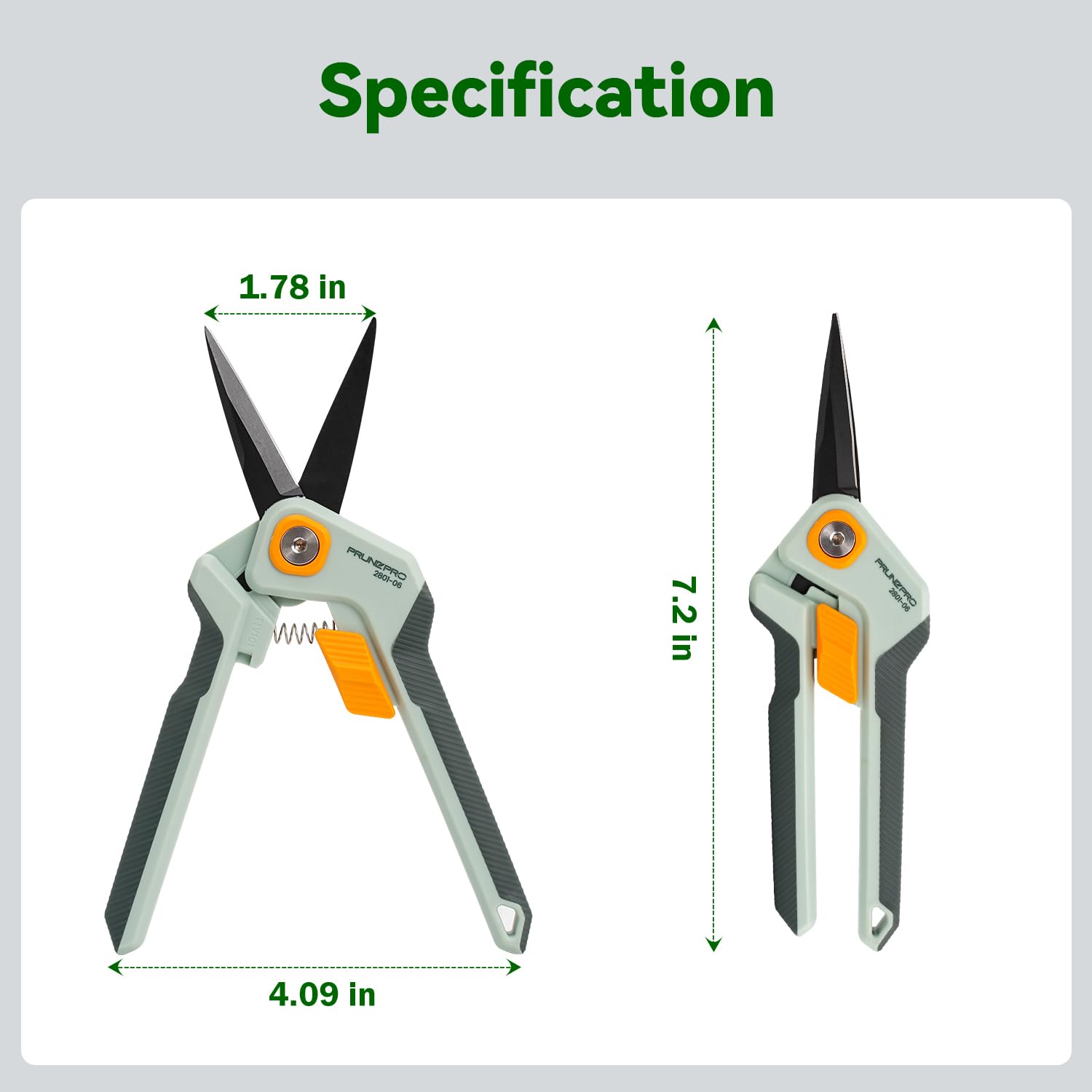 PrunePro safety lock design prevents slipping and ensures safe pruning.