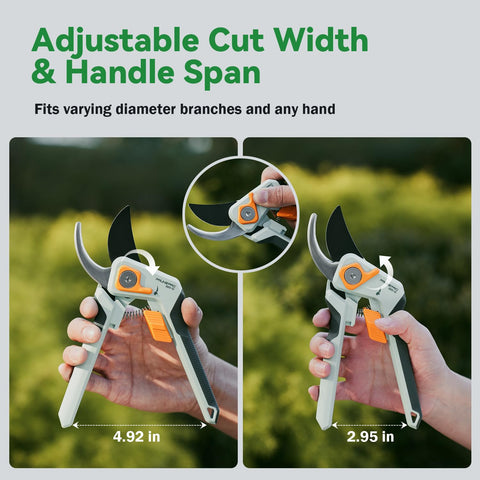 PrunePro safety lock design prevents slipping while pruning for safer use.