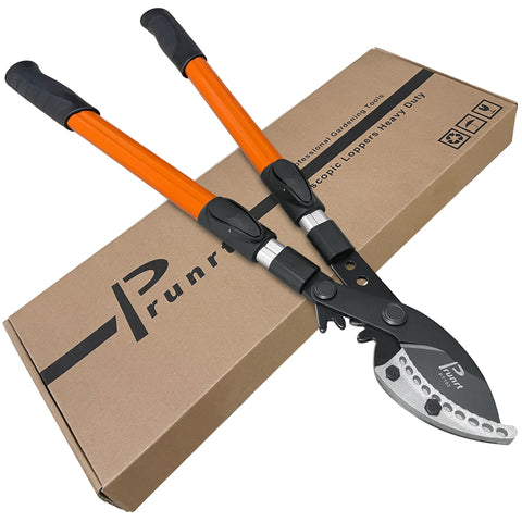 Prunrt loppers extended reach for precise pruning from 26 to 40 inches.
