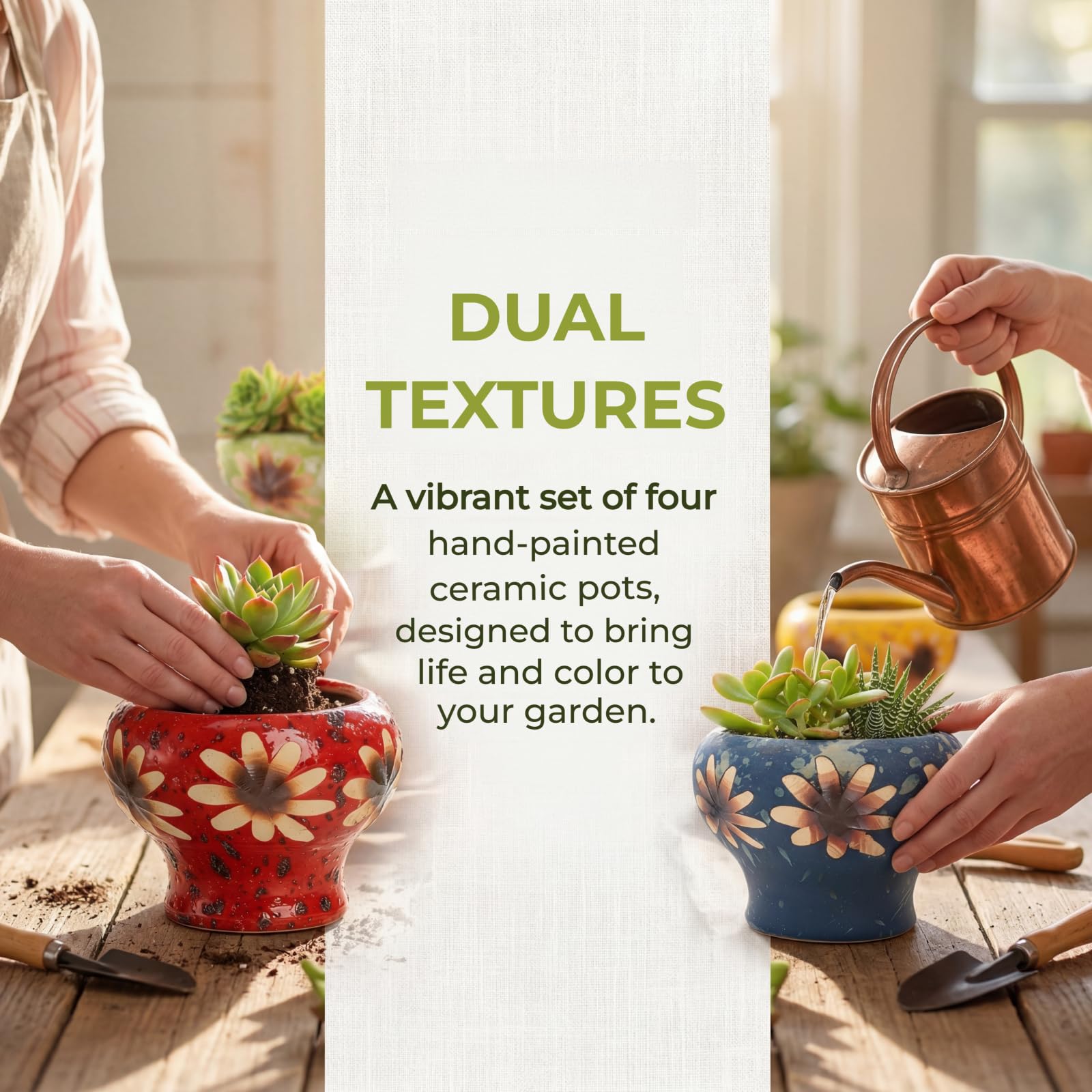 Prygew compact planters fit on a desk, windowsill, or balcony