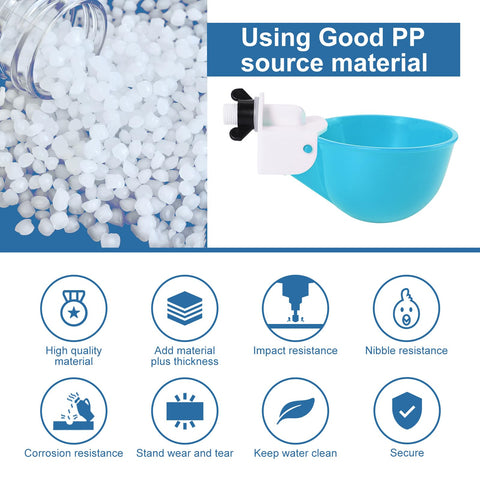 Psarnuk poultry waterer compatible with chickens, ducks, turkeys, and quail