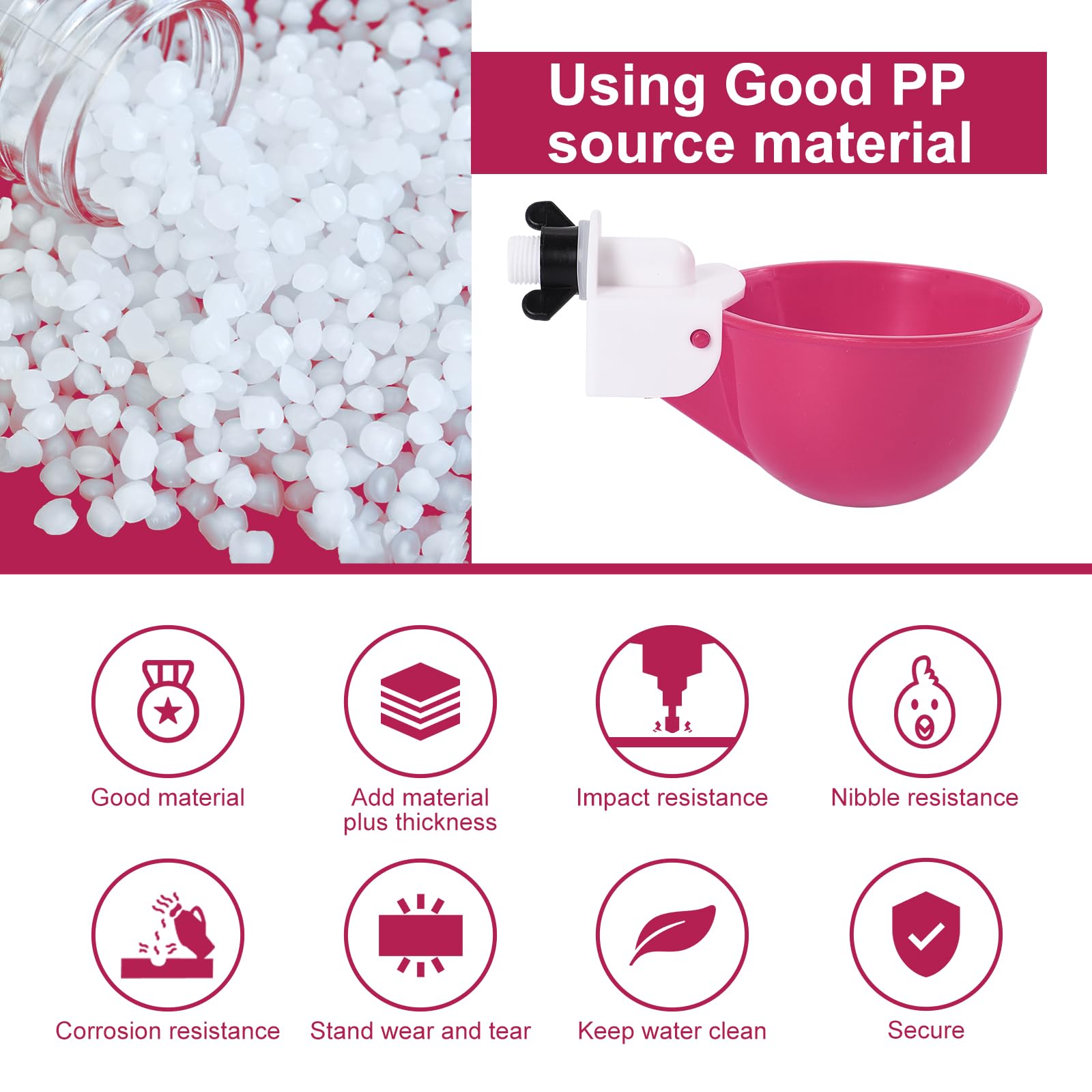 Psarnuk multi-poultry waterer suitable for chickens, ducks, quail