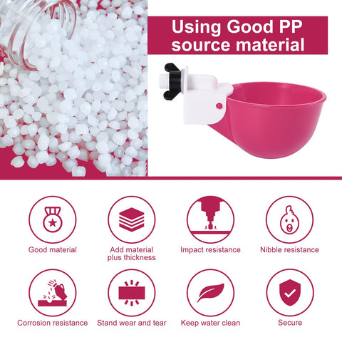Psarnuk multi-poultry waterer suitable for chickens, ducks, quail