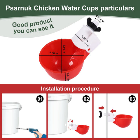 Psarnuk eight cups with drill bits packaged for DIY setup