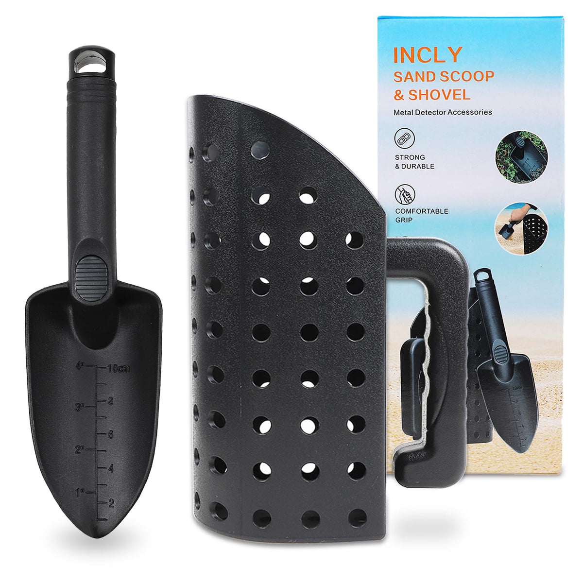 PSEBAY sand scoop on the beach for quick treasure hunting with perforated sifting