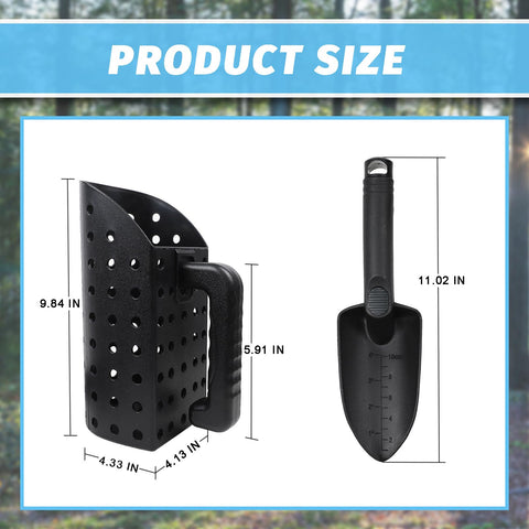 PSEBAY sand scoop with 11-inch trowel for sand and dirt digging