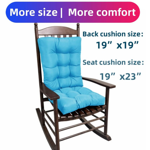 psmacra rocking chair cushion back 23x19 navy adds soft back support for long chats