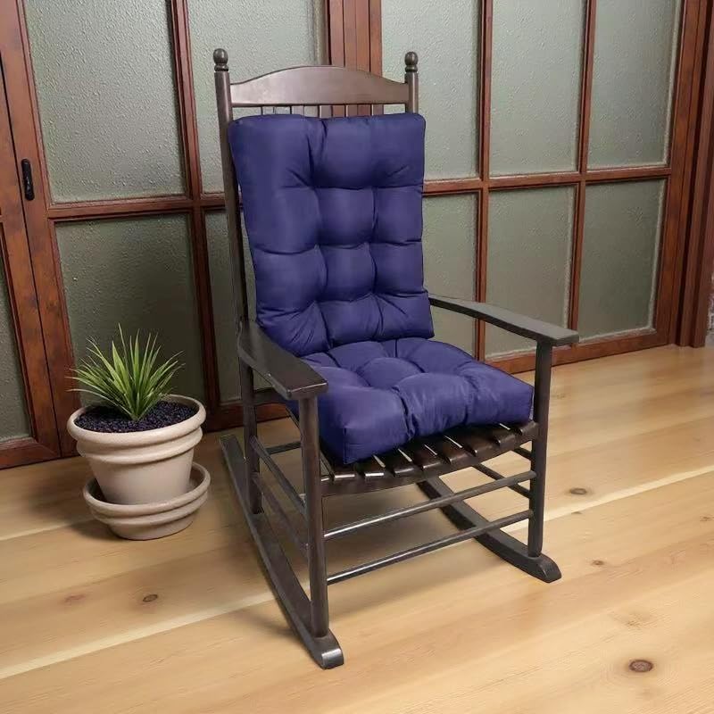psmacra rocking chair cushion seat 23x19 navy offers extra depth for relaxed lounging