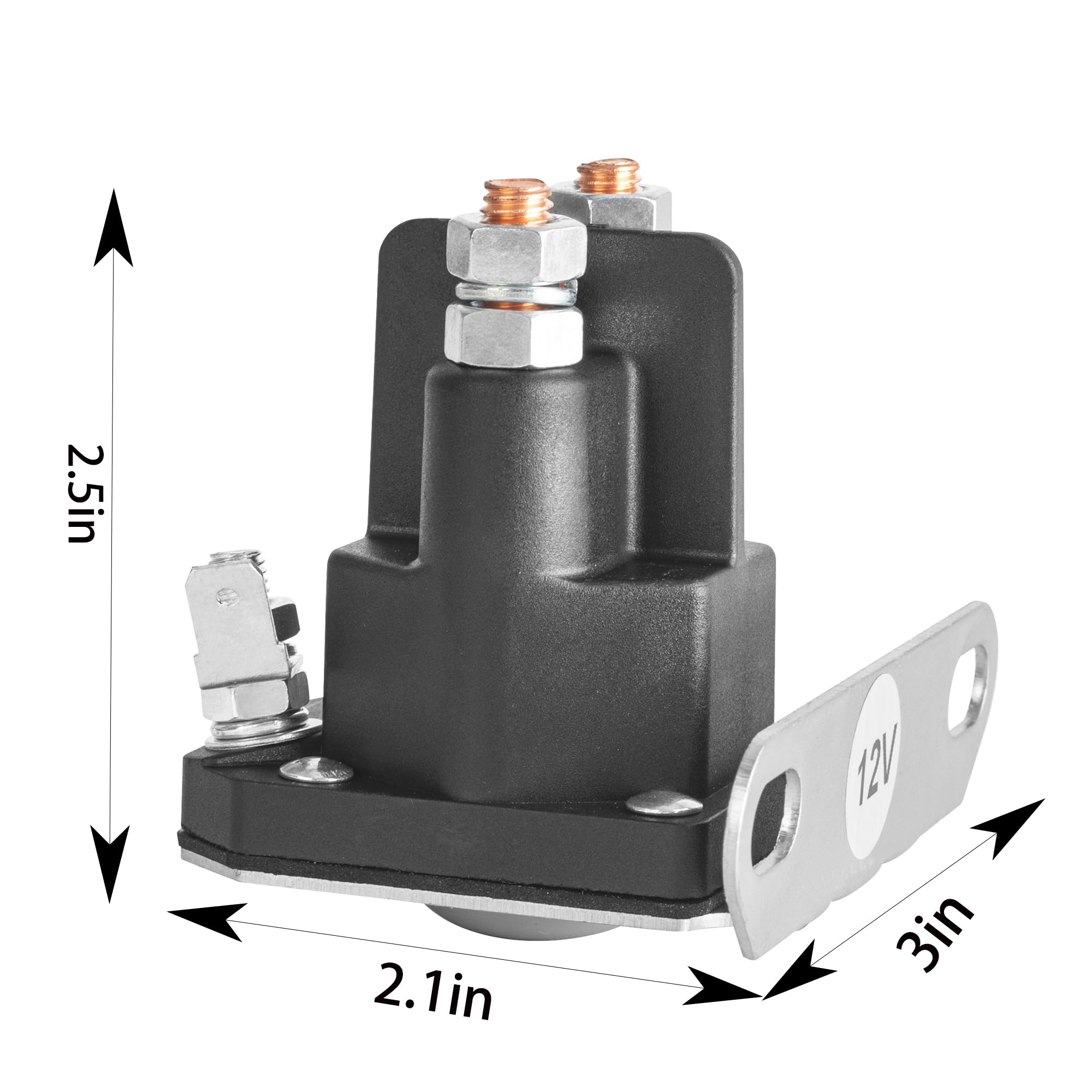 PSUPOSUQ 12V starter solenoid side connection for easy wiring