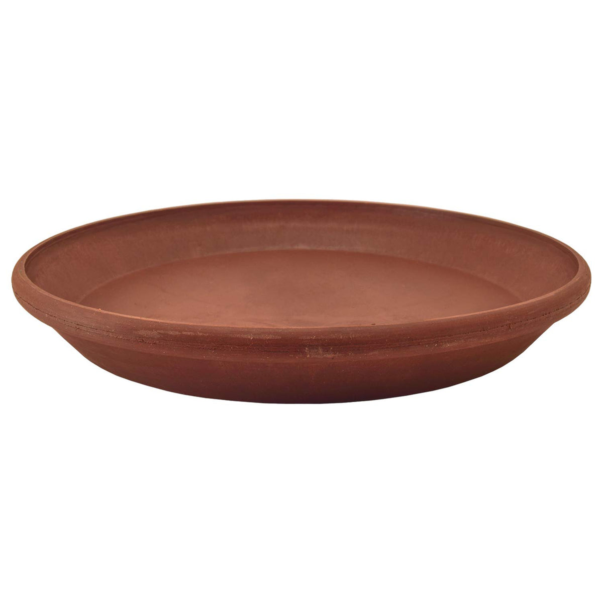 PSW Pot Collection AP30TC 12-inch terra cotta saucer protecting surfaces from excess watering.