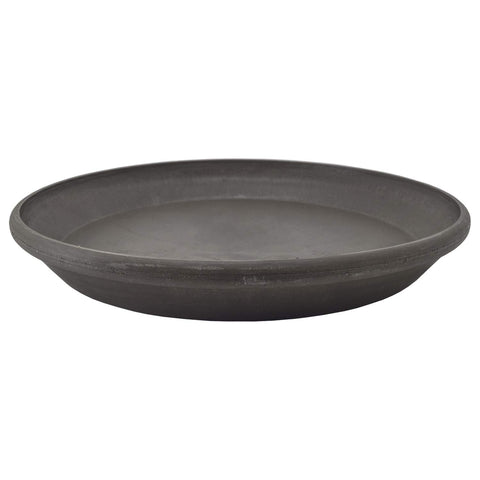 PSW Pot Collection AP35DC 14-inch saucer protecting indoor surfaces while catching overflow.