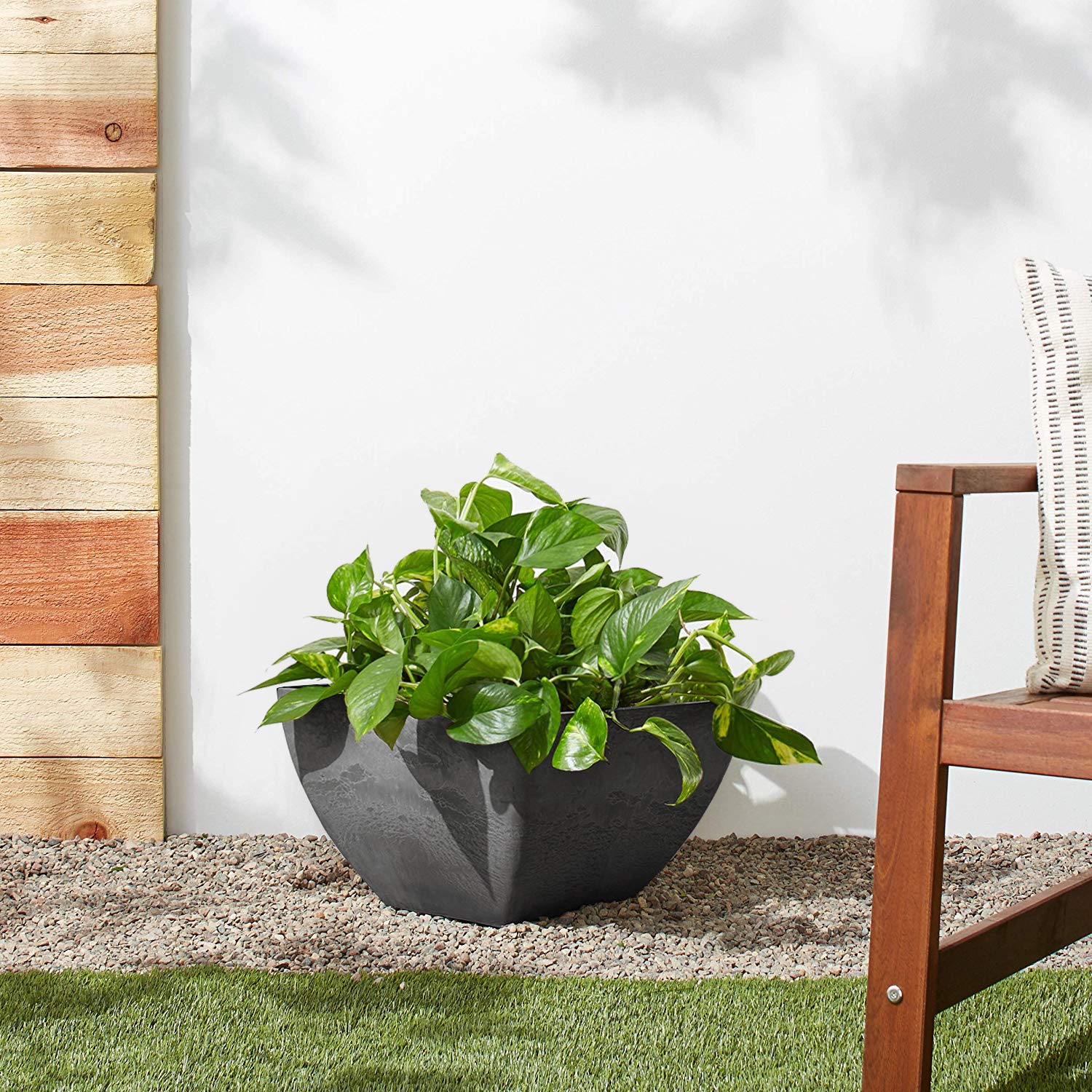 PSW Pot Collection decorative square planter for fairy gardens and creative displays.
