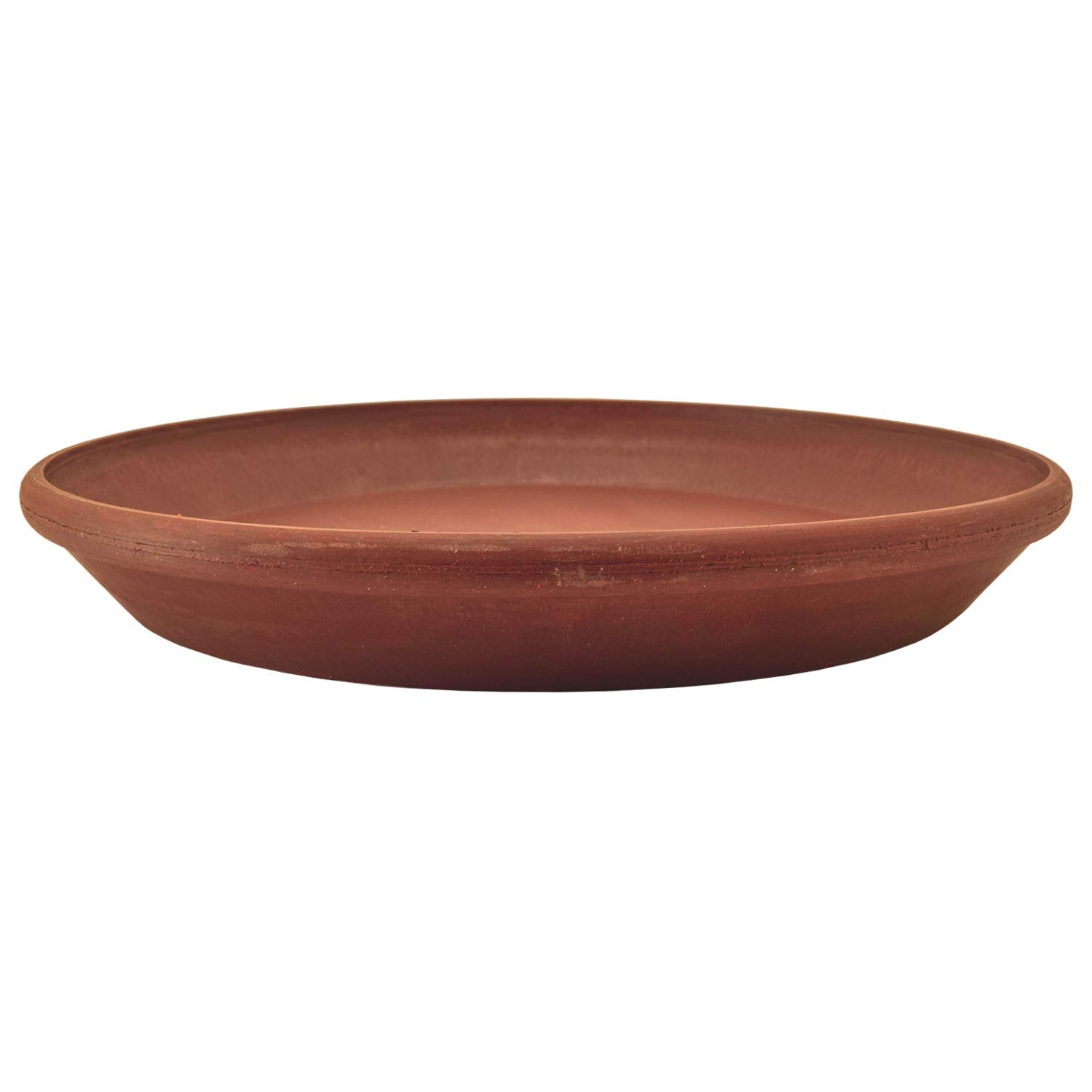 PSW Pot Collection drillable saucer showing easy hole addition for drainage.
