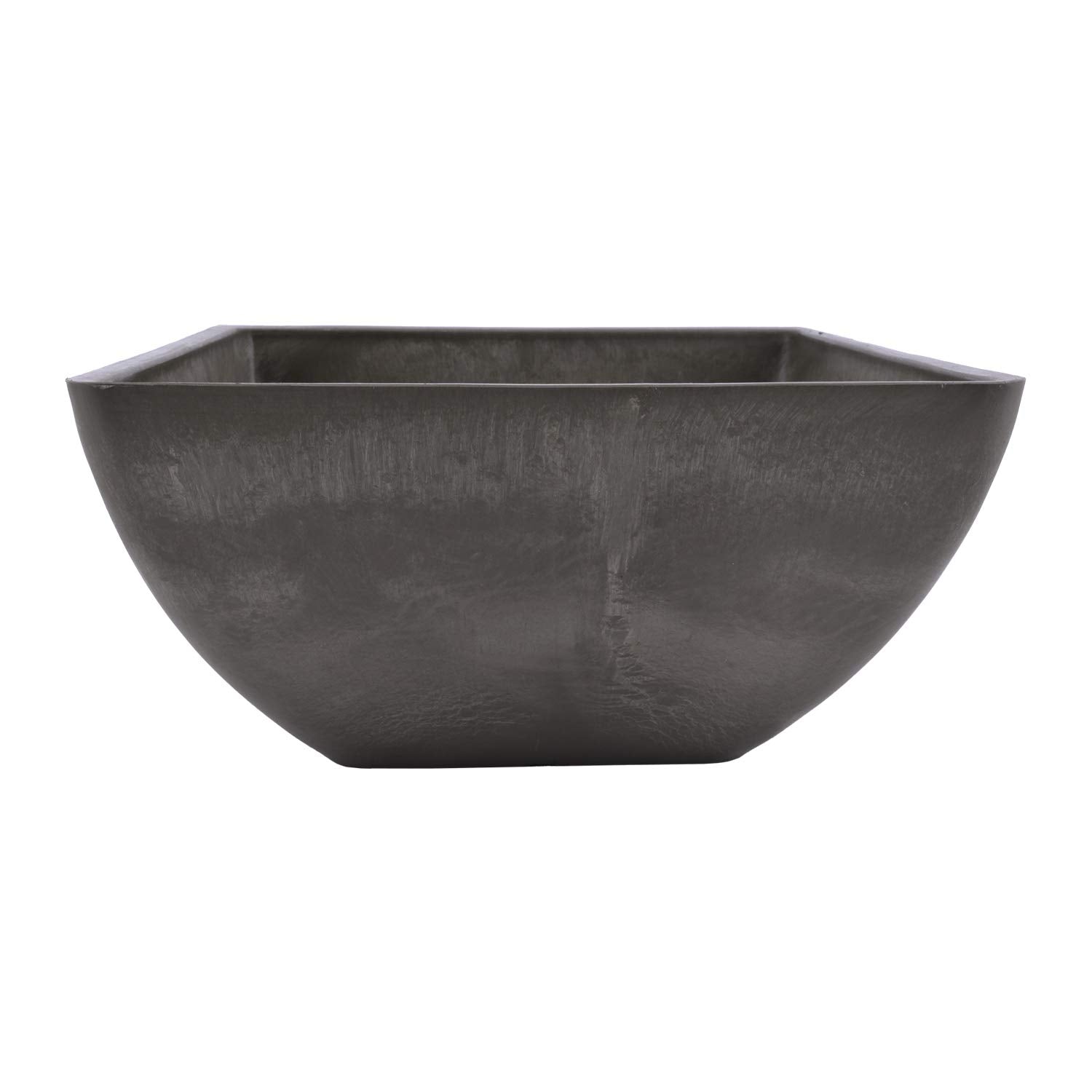 PSW Pot Collection square planter side view highlights weather resistance and lightweight design.