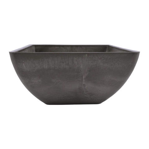 PSW Pot Collection square planter side view highlights weather resistance and lightweight design.