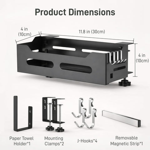 PTALSEAW Blackstone Caddy four stable J-hooks secure utensils during high heat