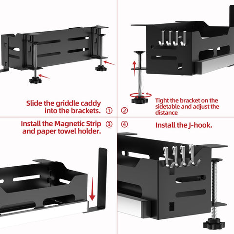PTALSEAW Blackstone Caddy ideal for outdoor grill storage and organization