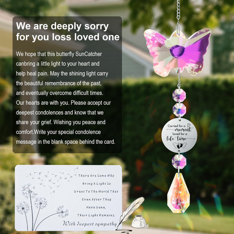 ptcrut butterfly suncatcher makes a thoughtful sympathy gift for bereaved families