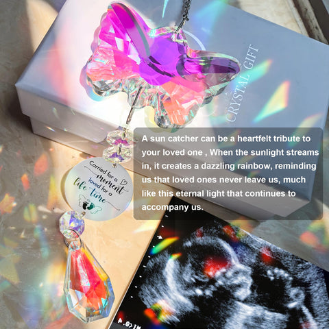 ptcrut butterfly suncatcher refracts sunlight into vivid rainbows brightening sunlit rooms