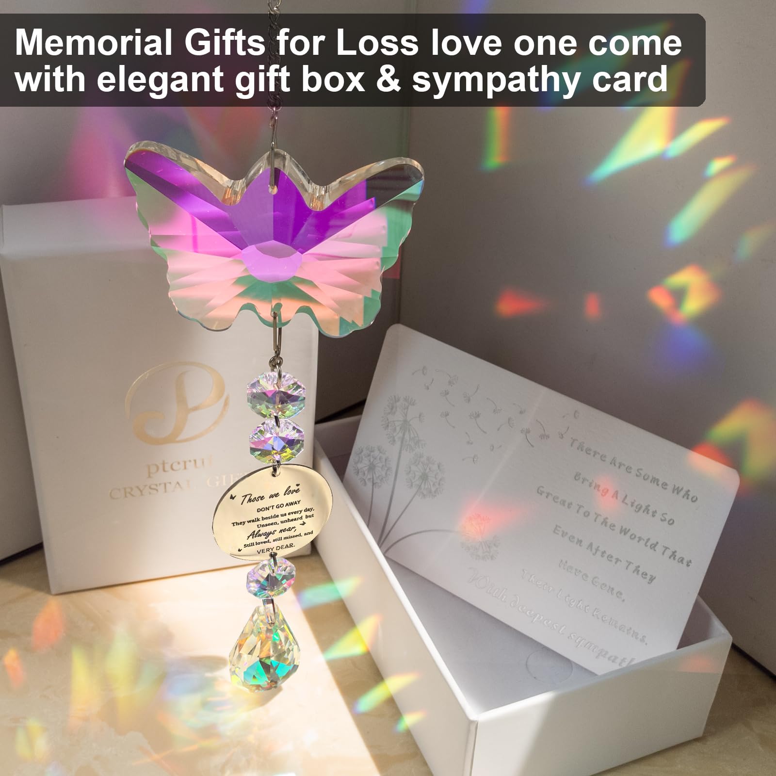 ptcrut sympathy gift packaging presents an elegant keepsake for remembrance.