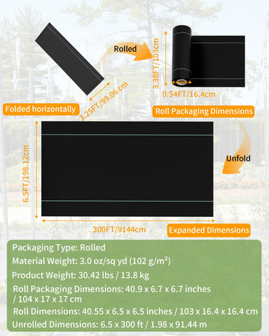Pterying heavy-duty 3oz geotextile close-up showing durable construction.