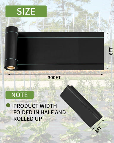 Pterying heavy-duty landscape fabric highlights durable performance for long-lasting outdoor weed blocking.