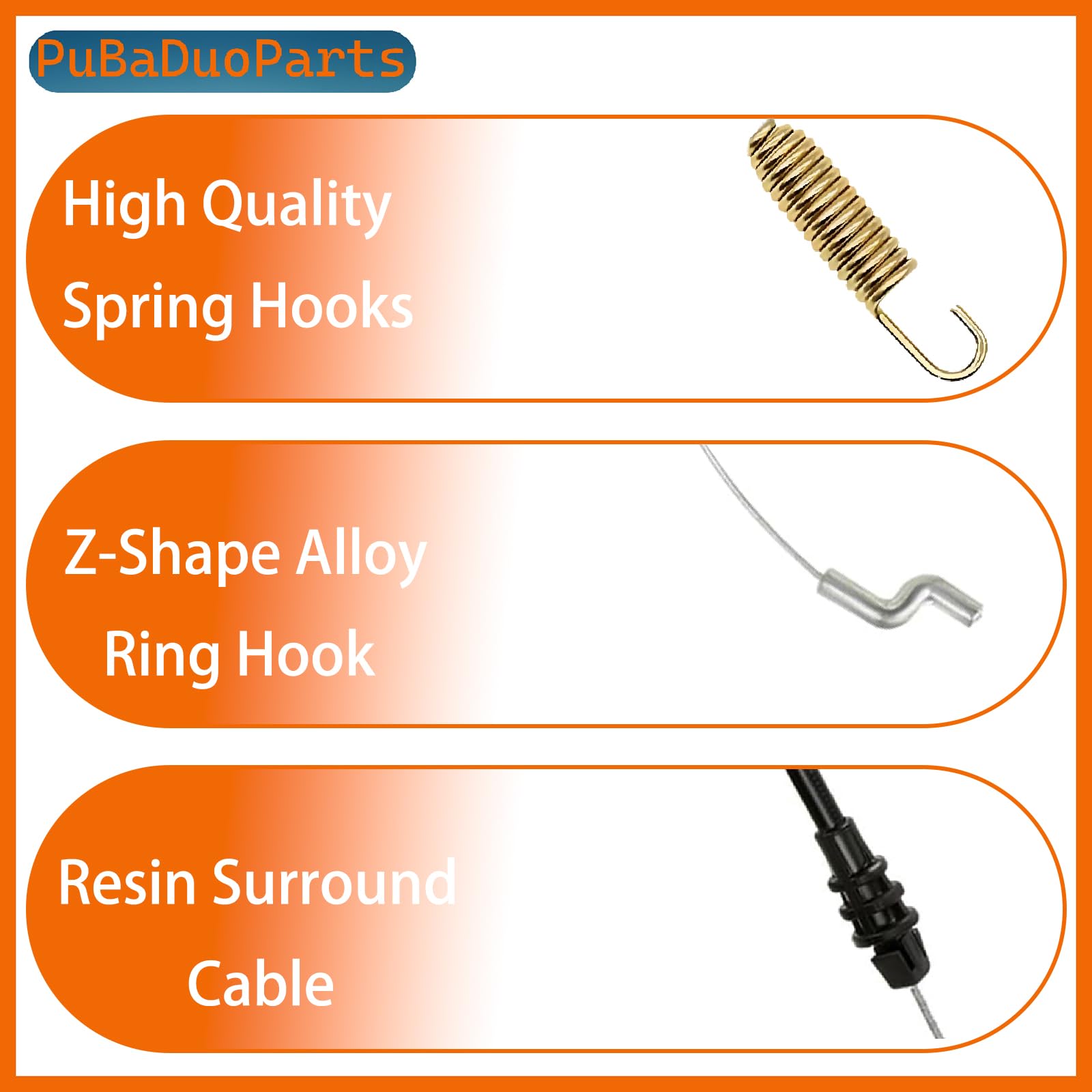 PuBaDuoParts Z-bend drive-end, secure connection to drive shaft for reliable engagement.