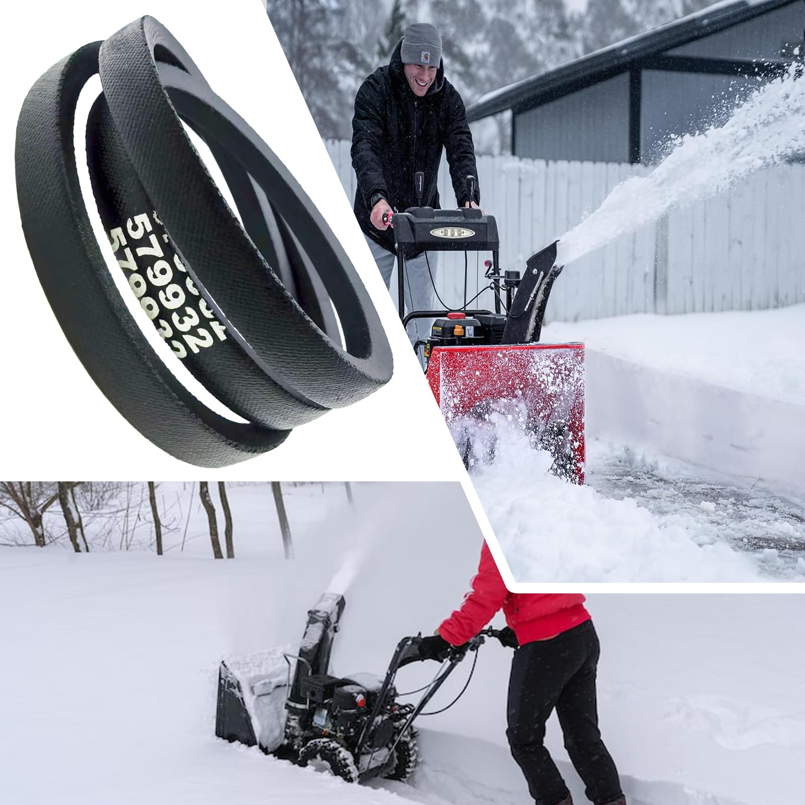 PuBaDuoParts spare belt keeps you ready for next snowfall