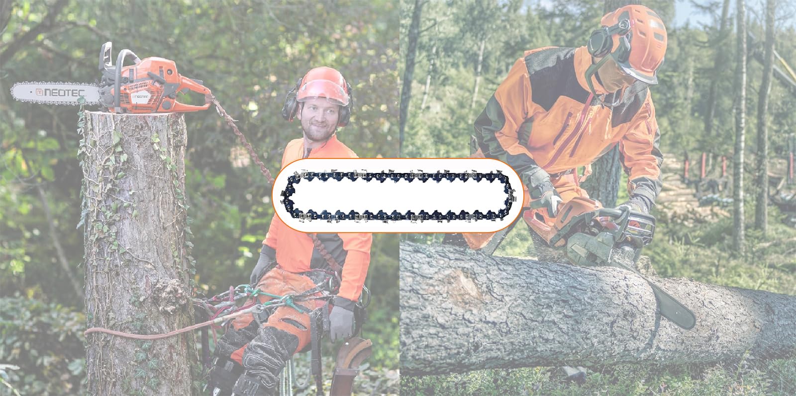 PuBaDuoParts low-kickback design promotes safer operation during yard tasks