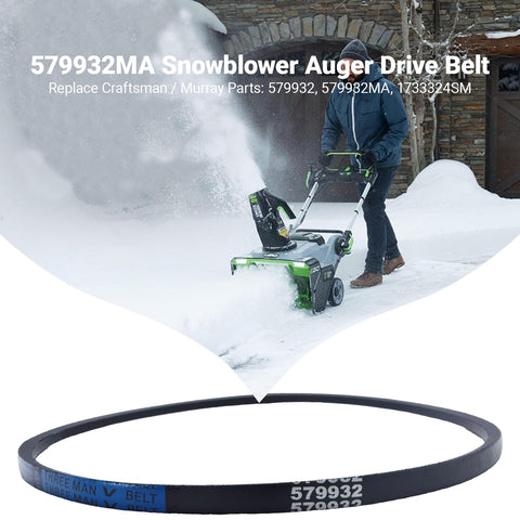 PuBaDuoParts 33 inch snow thrower belt ensures steady performance