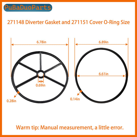 PuBaDuoParts two-pack includes diverter gasket and O-ring for DIY upgrades