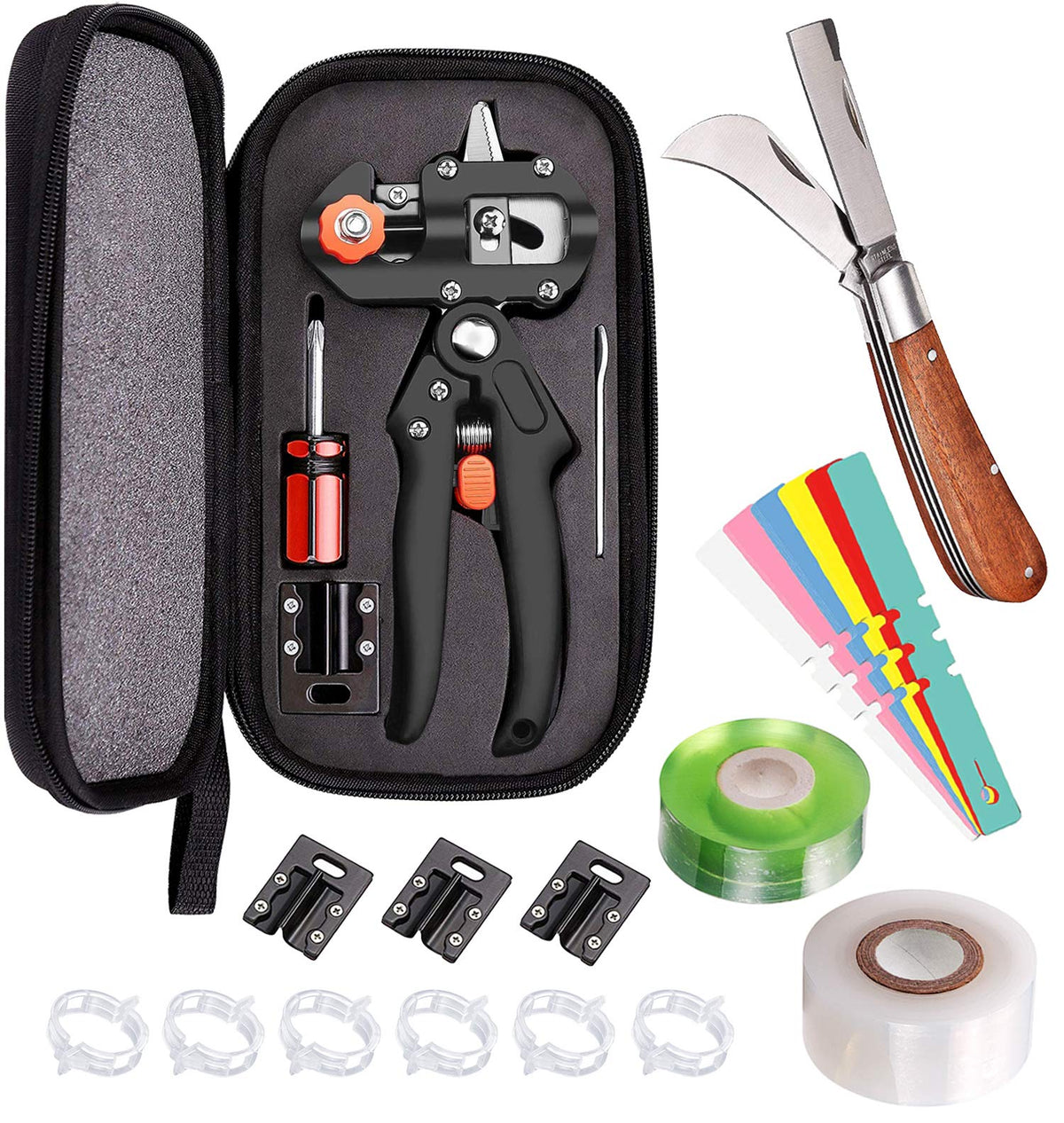 PUELDU 3-in-1 grafting kit with SK5 blades for precise cuts.