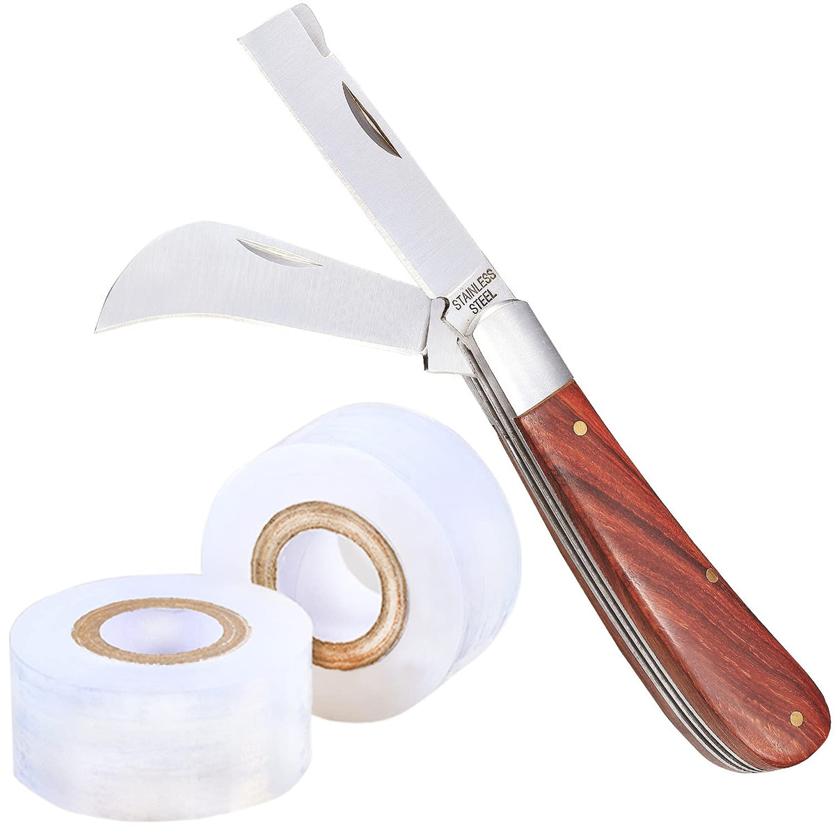 PUELDU grafting knife with dual blades for precise cuts