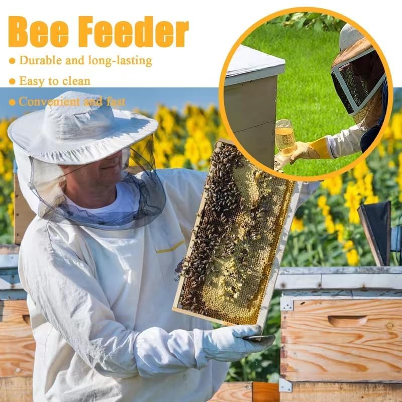PUERDEAN bee entry feeder seal ring slows syrup flow for easy monitoring.