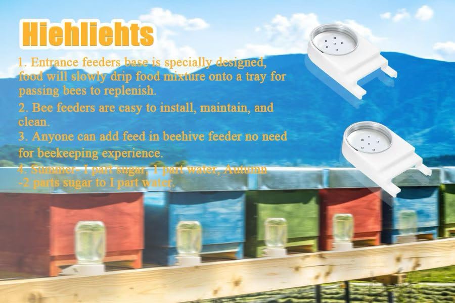 PUERDEAN bee entry feeder two pack is ideal for multiple colonies.