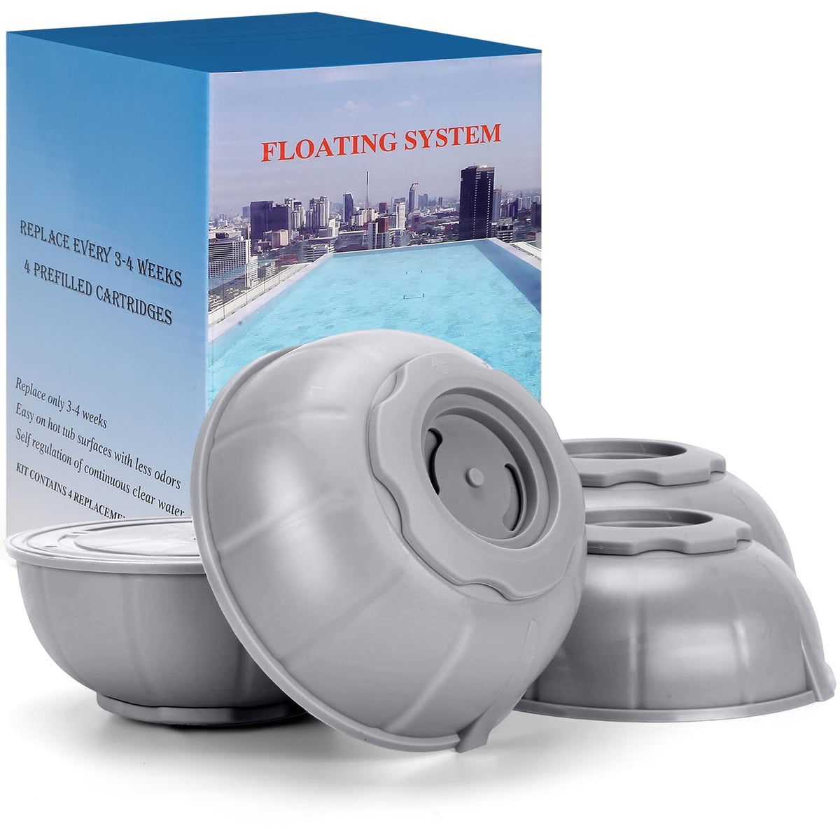 PUIBEY hot tub replacement cartridge for Frog Ease system improves water clarity.