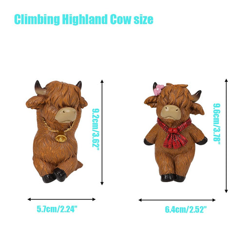 Pujipu Highland Cow poses decor invites playful storytelling in any garden.