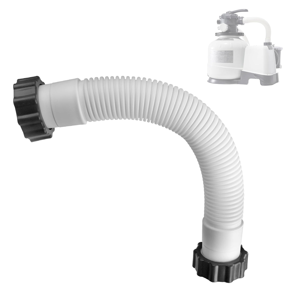 Pulems 11388 pool hose, 14inch length, 1.5inch connection for secure pool fittings